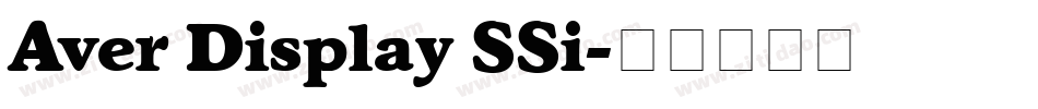 Aver Display SSi字体转换